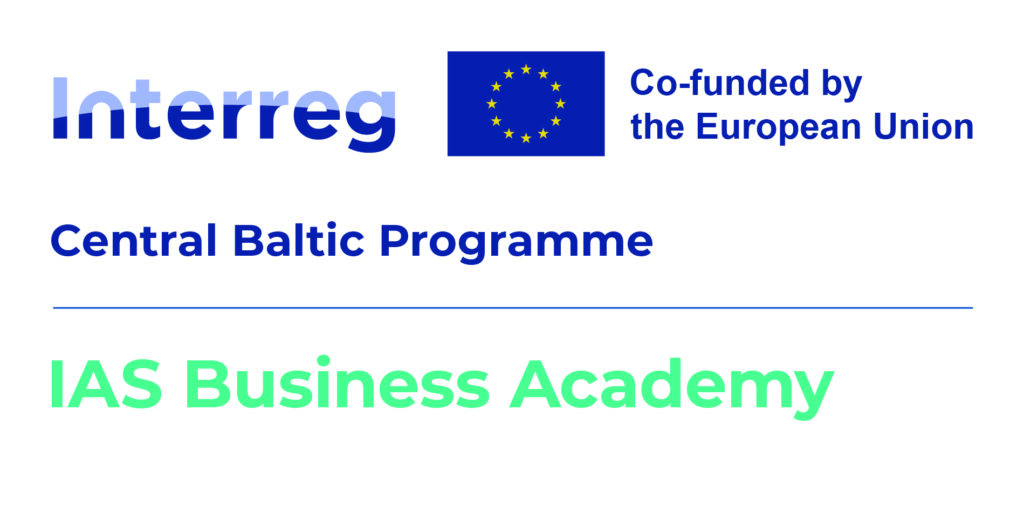 IAS Business Academy is an international cooperation project implemented by Tartu Science Park in collaboration with partners from Finland and Sweden.